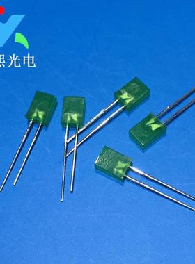 257绿发翠绿色led灯珠发光二极管长脚翠绿色灯珠257绿灯