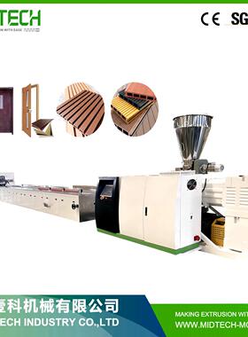 WPC/PVC/PE木塑型材备地板门板型材墙板生产线异设备挤出设备