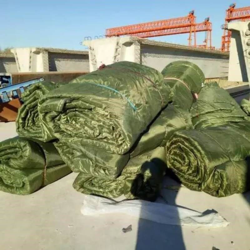 混凝土沥青毛毡棉被工程工地棉被货车保暖蔬菜大棚保温加厚路面盖