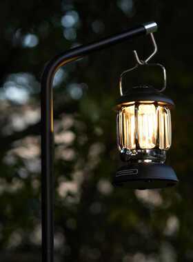 zanearts款户外灯架轻量铝合金折叠露营帐篷照明灯杆支架