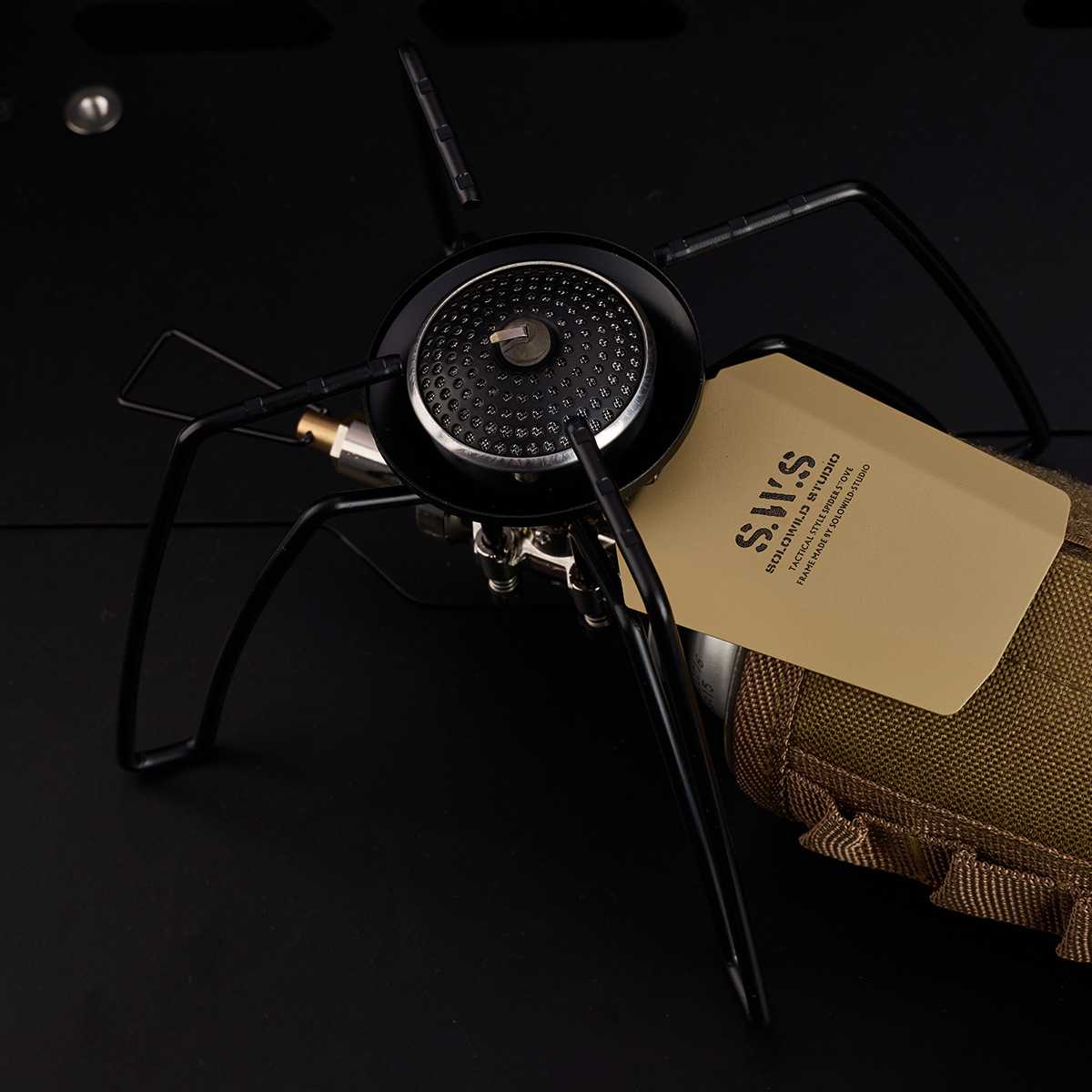 SOTO款户外SWS黑化蜘蛛炉户外露营点火防风折叠大功率炉头卡式炉