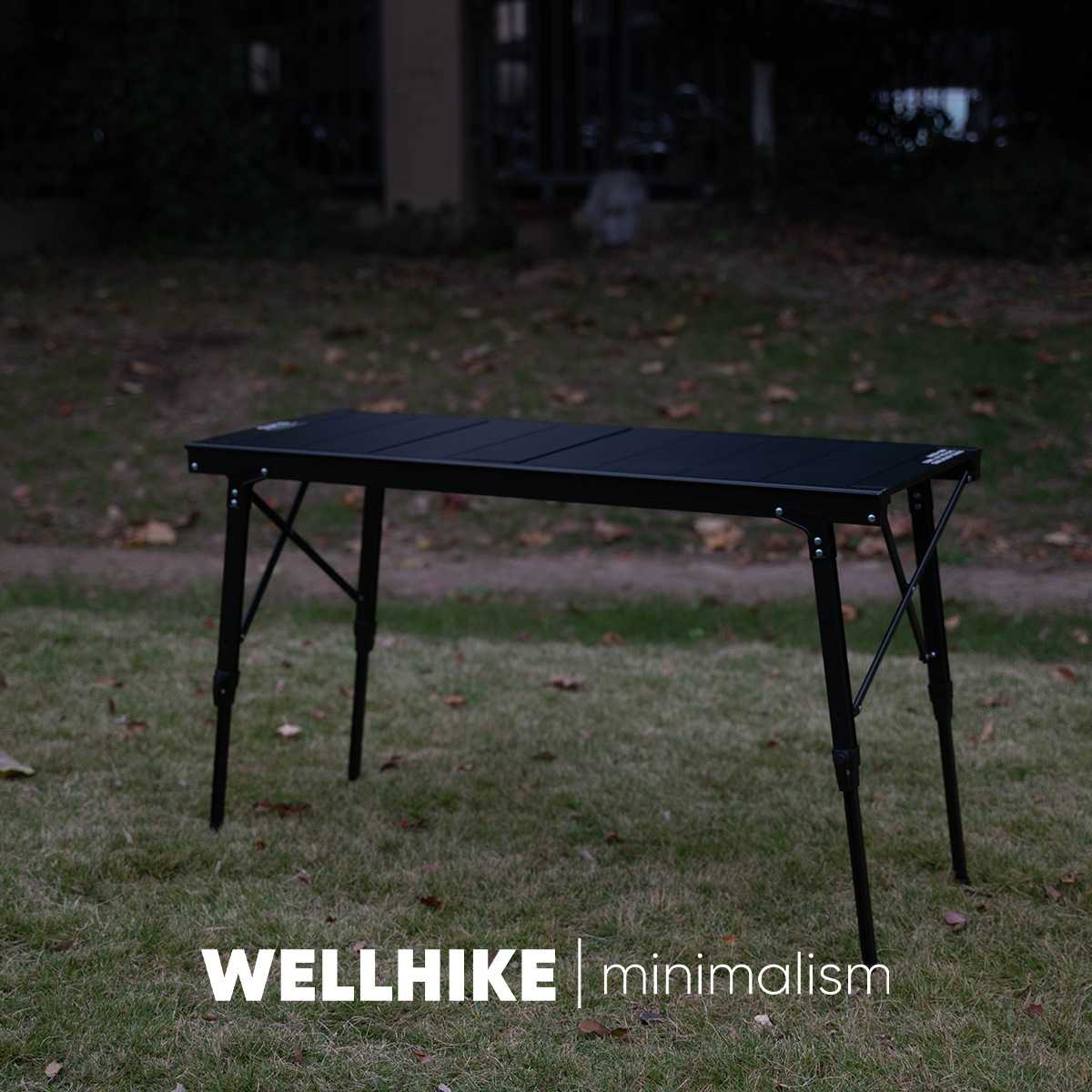 WELLHIKE户外SWS野迹四单元IGT升降桌露营便携铝合金折叠多人桌子