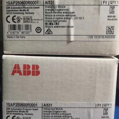 议价ABB  AI531全新原装模拟输入模块 AI531 1SAP250600R0001