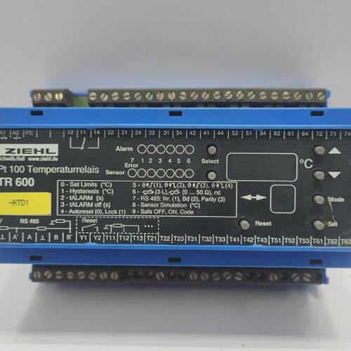 Siemens Ziehl TR600 PT 100 Temperatura Rel 7xv56622ad100000