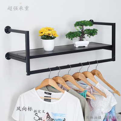 服装店展示架上墙女装童装货架专用侧挂壁挂O店铺挂衣架墙上挂衣