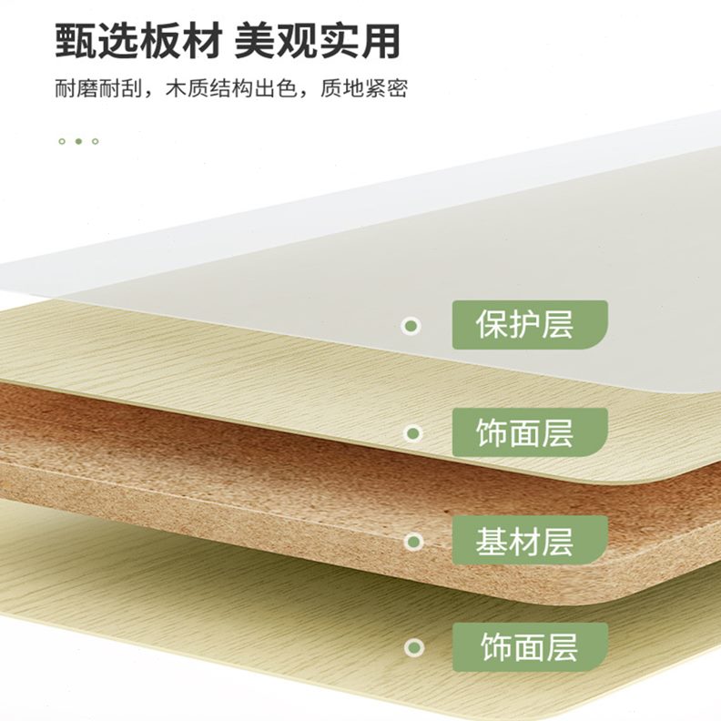 单人分0电脑桌带书架宽40长cm公8书桌简易桌一体白色小学生写字桌