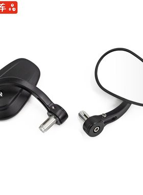 30金吉拉30视野椭手大后视镜白色石改装闪把反光镜050s0奔达圆灰0