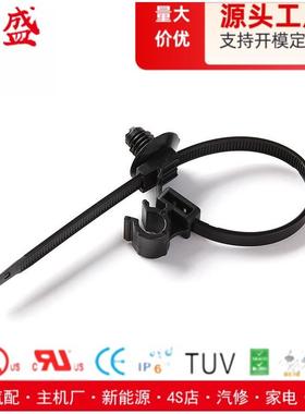 带管夹的分体式固定扎带汽车扎带156-01043/CNT1800C2A