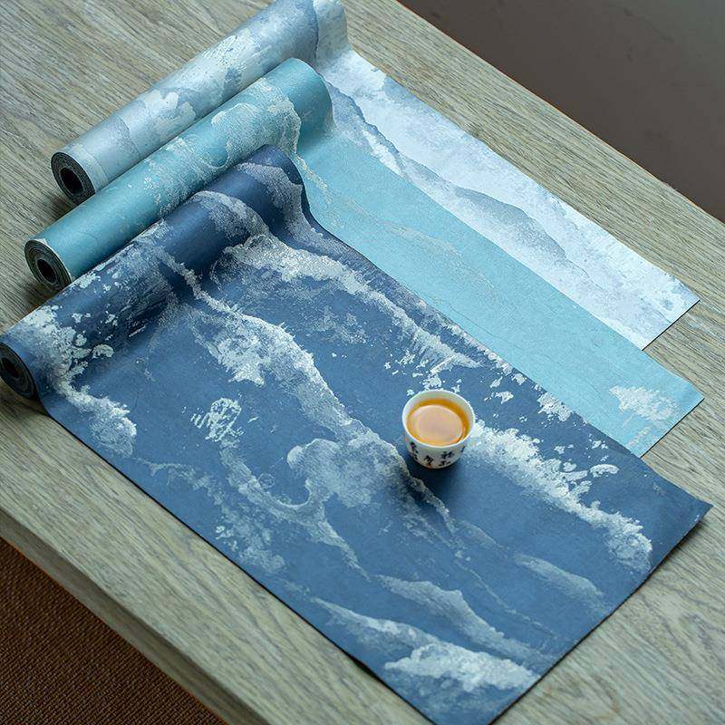 茶席桌旗鹿茸皮山水画国风茶道布艺配件茶桌布干泡茶旗复古,基础建材,脚轮/万向轮,淘宝优惠券,粉丝福利购,淘宝优惠卷