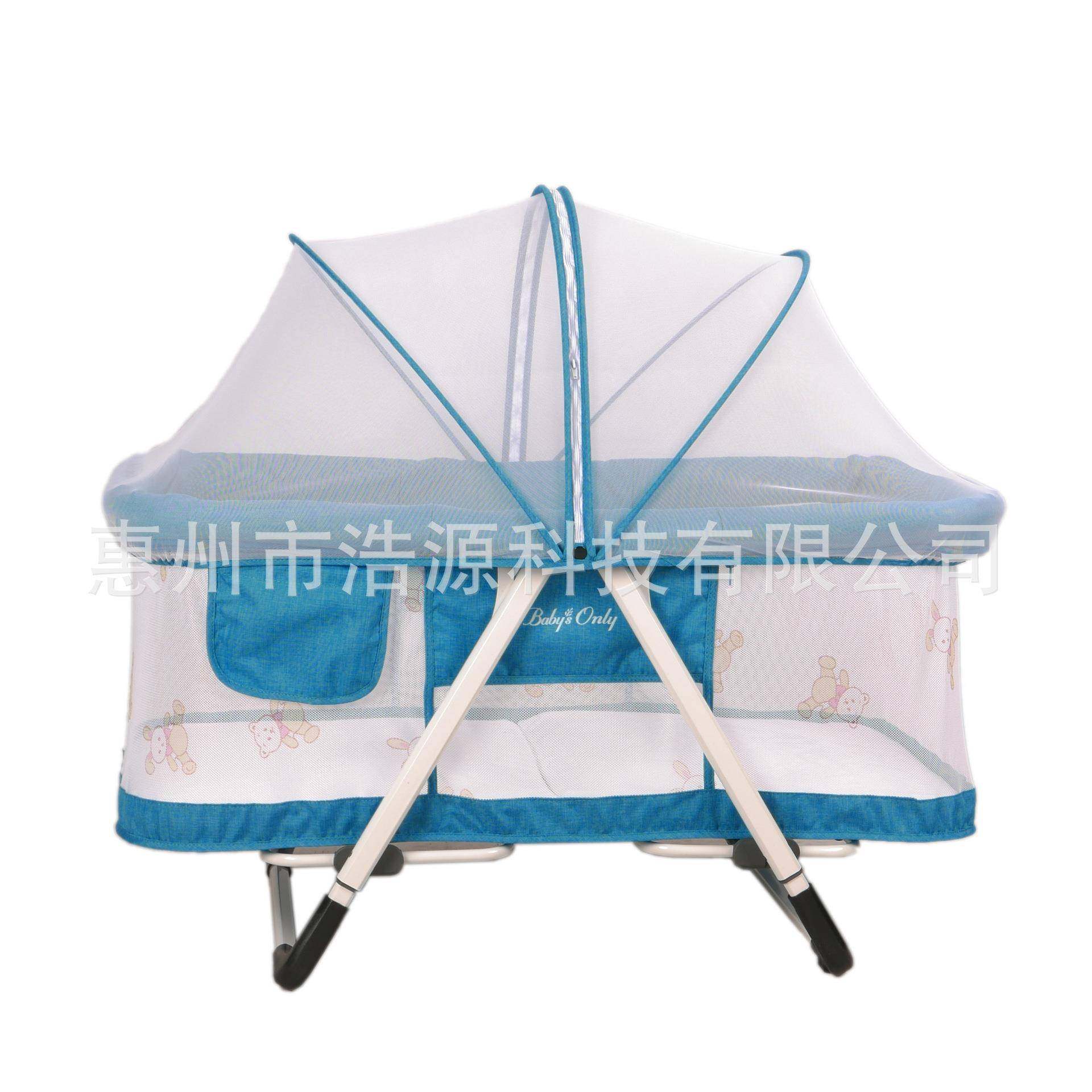 贝欧莱新生儿宝宝床舒适安全婴儿床可移动便捷式儿童床轻便可移动