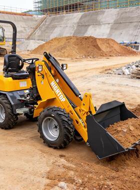 源头工厂直供养殖场专用小铲车装卸饲料清粪更高效HT180小装载机