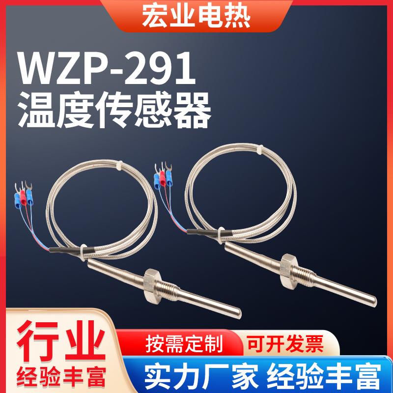 WZP-291温度传感器热电阻Pt100温度传感器螺纹安装测热电偶温探头