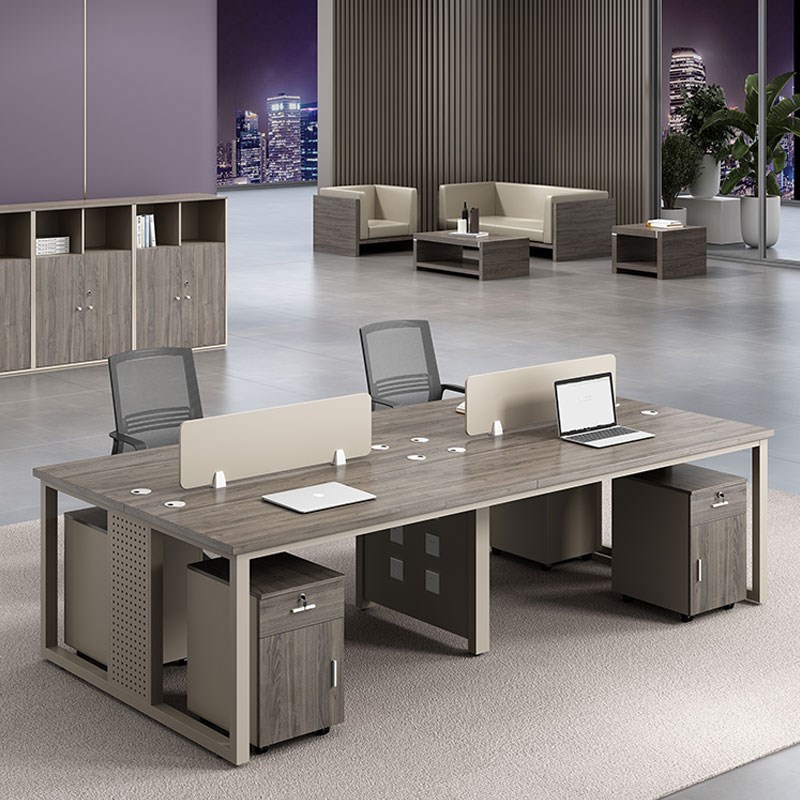 财务办公屏风组合职员双人办公桌面对面办公室卡座隔断式工位家具