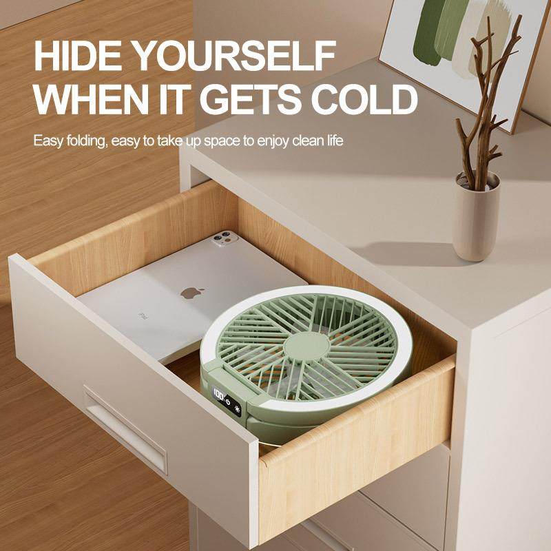 桌面挂壁扇户外露营便携折叠扇USB接口户外带灯充电款超薄小风扇,金属材料及制品,金属加工件/五金加工件,淘宝优惠券,粉丝福利购,淘宝优惠卷