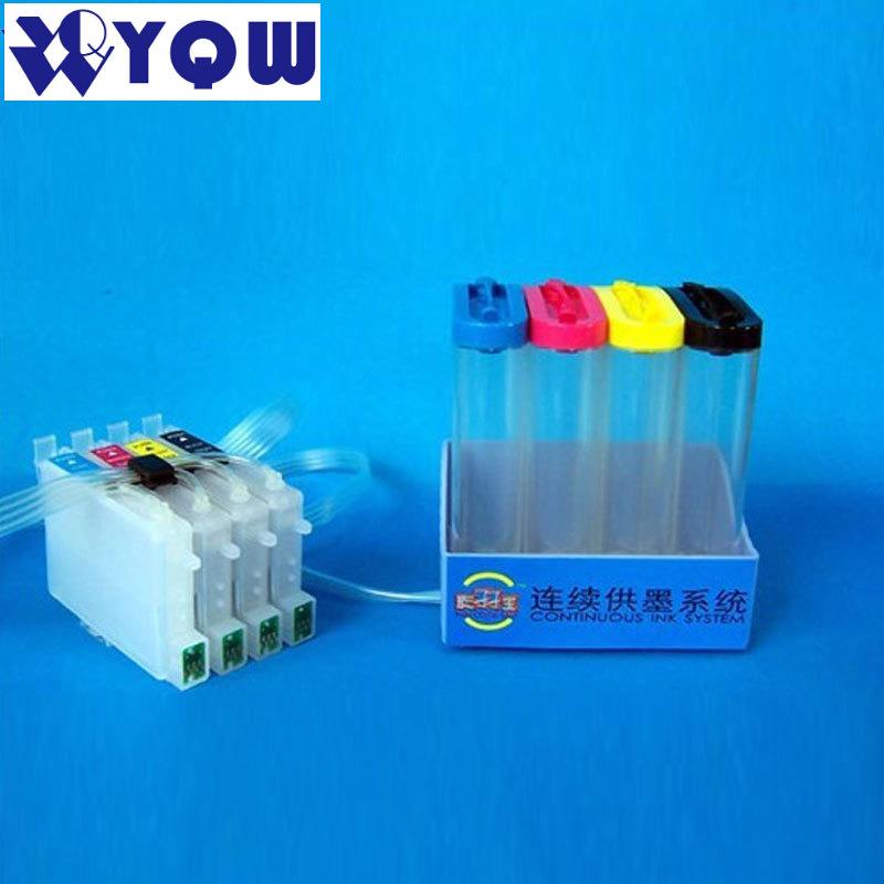 4种彩色连续不带油墨供应系统喷墨打印机彩色UV隐形CISS墨水罐