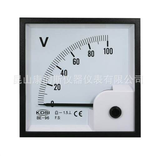 KDSI工厂供应指针伏特表BE-96DC100V直流电压表CE认证电压表