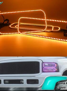 工厂适用于福特FordF2502005--2007七彩变色RGB天使眼