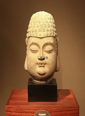 汉韵堂中式仿古家居软装饰品客厅玄关风水禅意摆件佛头像菩提佛像