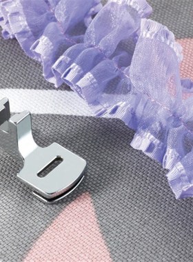 兄弟bror家用电动多功能缝纫机薄料打褶压脚抽褶皱褶