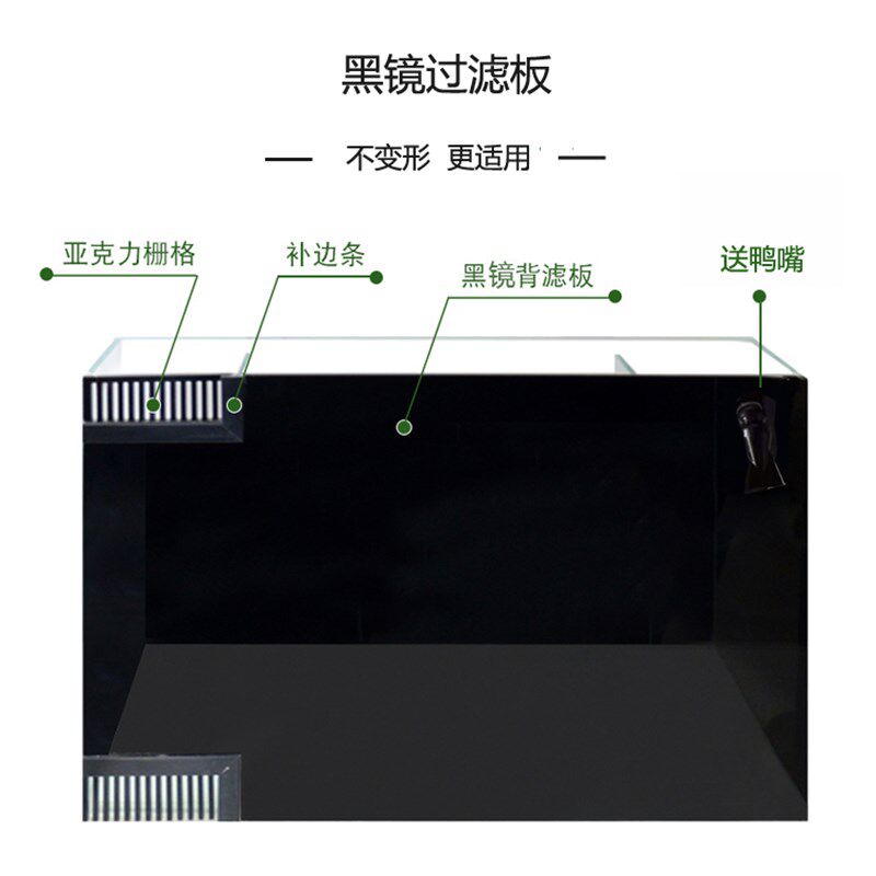 背滤鱼缸/白晶超金/桌/小型鱼缸/懒人免换水鱼缸/生态水族面包邮