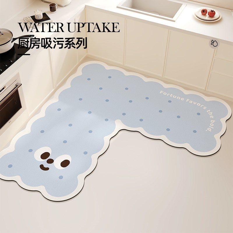 厨房专用地垫硅藻泥异形整块吸水垫吸油防滑可擦免洗地毯防油耐脏,居家布艺,厨房地垫,淘宝优惠券,粉丝福利购,淘宝优惠卷