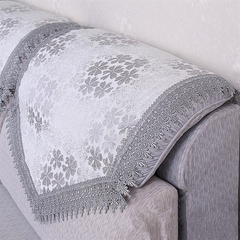 块沙发靠背巾布艺扶手巾蕾丝方巾靠垫巾欧式枕巾尺寸可定做