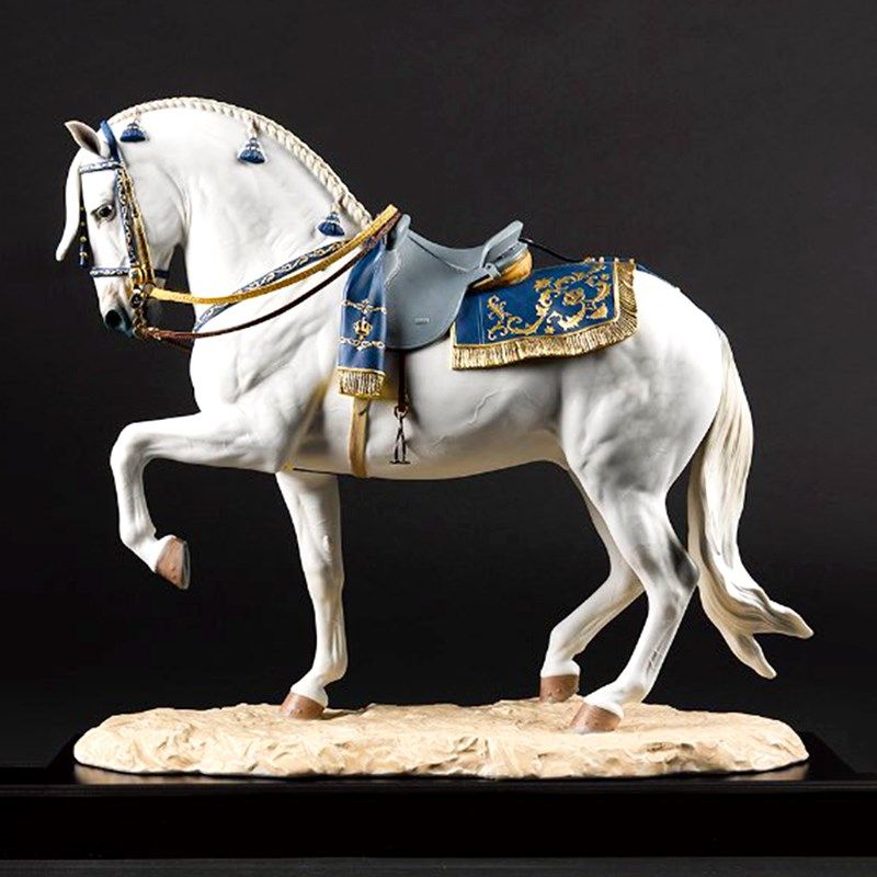 玻璃钢铸铜马雕塑户外大型动物艺术雕像园林景观彩绘青铜装饰摆件