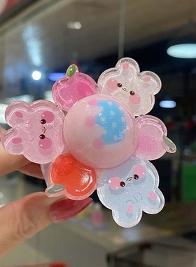 儿童手腕带手环发光有灯手镯可爱公主卡通小女孩宝宝旋转啪啪圈