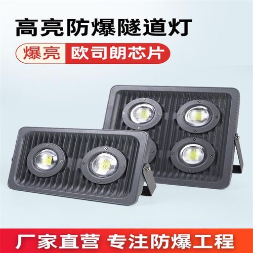 led防爆灯隧道灯仓库厂房投光灯超亮220V方形加油站灯低压24V 36V