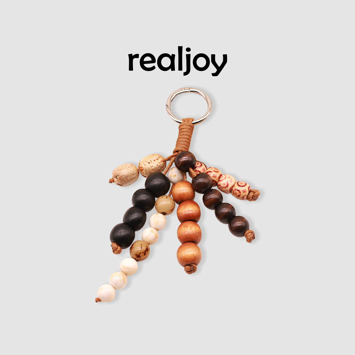 realjoy复古菩提子种子手工串珠包挂件高级感书包饰品钥匙扣礼物