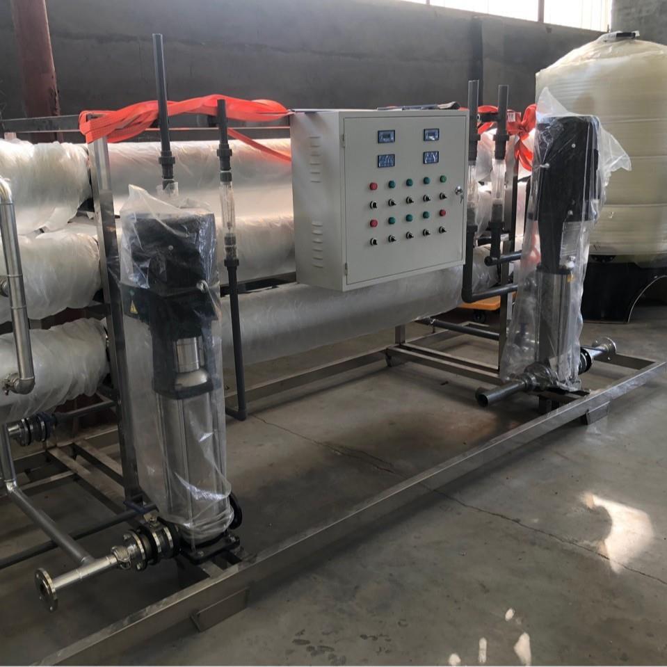 双级6吨每小时反渗透净水工业生产井水过滤电厂医药不锈钢水处理