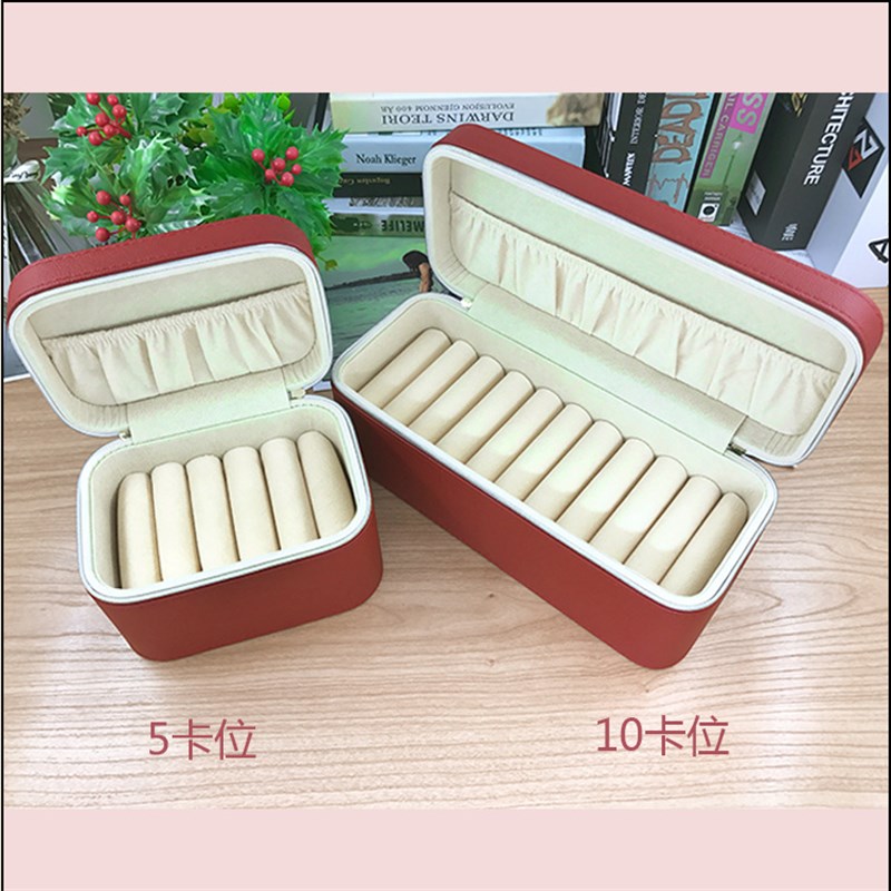 2025年新款首饰盒高档绒布便捷手串收纳盒大容量轻奢手镯盒翡翠镯