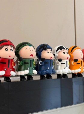 蜡笔小新客厅玄关摆件装饰房间改造小物件办公室桌面摆件创意礼物