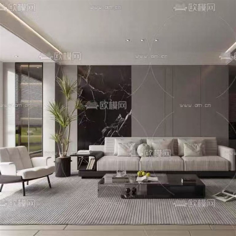 劳伦斯沙发方块模块组合布艺网红ins真皮意式极简磨砂皮沙发定制