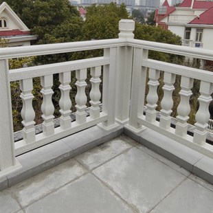室外阳台护栏围栏铝合金仿石栏杆楼梯扶手扶手烤漆罗马柱欧式
