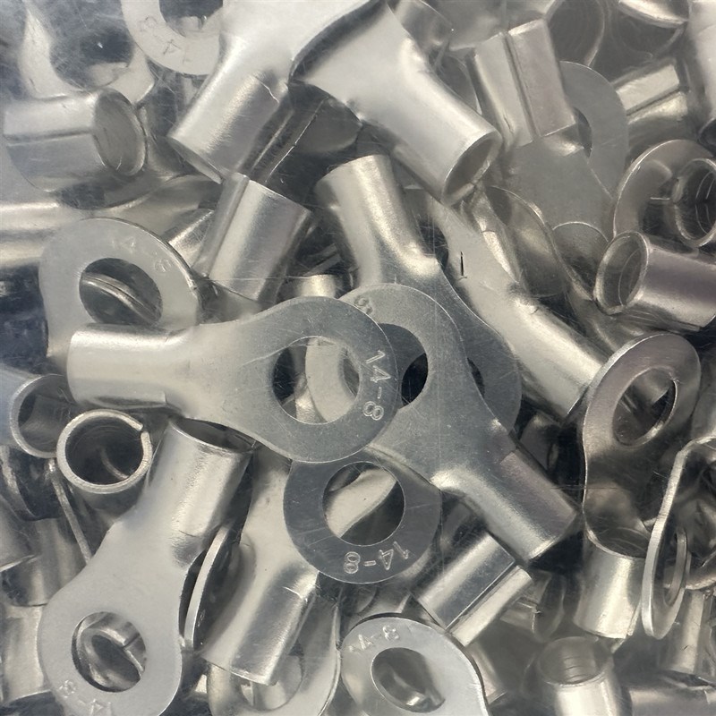 RNB 冷压圆形O型接线端子 裸端头黄铜线鼻子0只