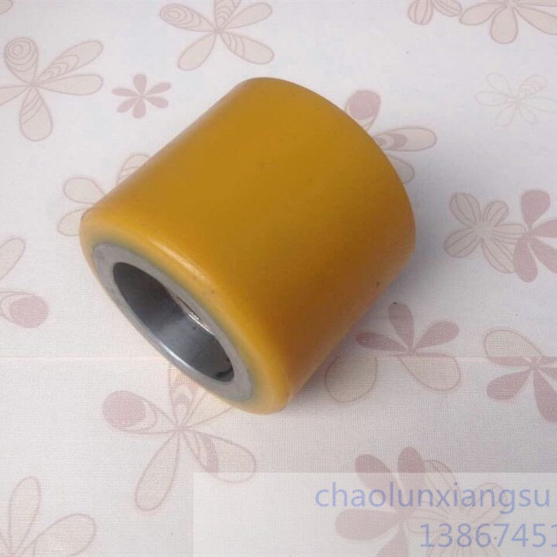 电动叉车轮子配件80x70-47孔前轮负载轮通用承重轮常用厂家