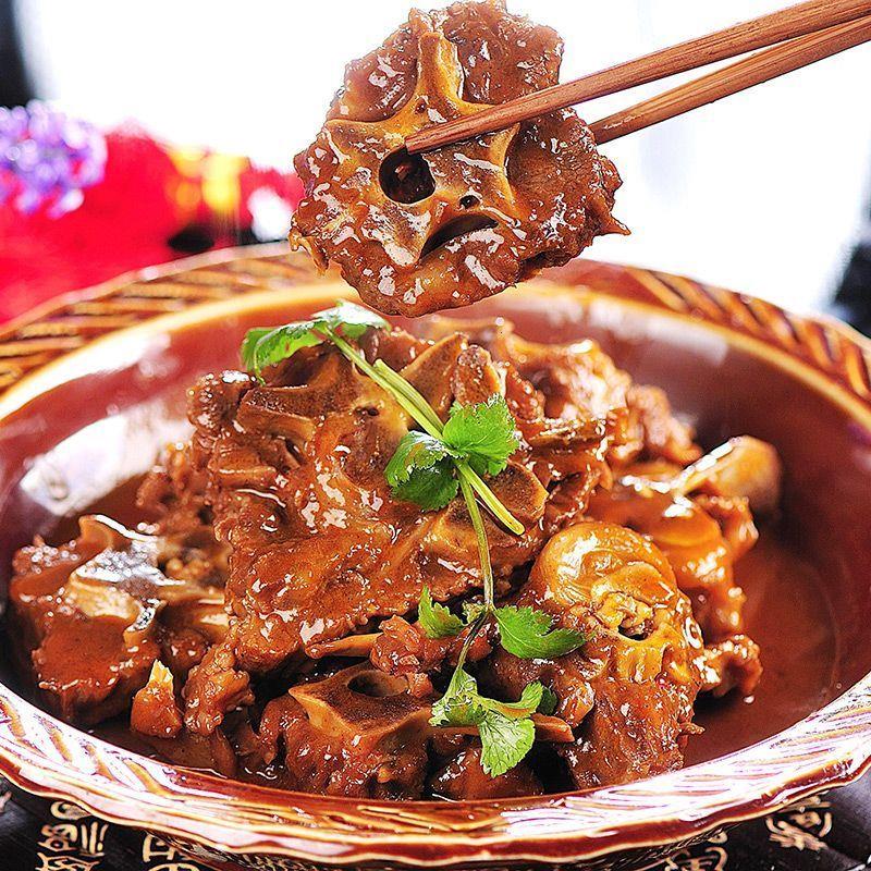 清真甄蒙羊羊蝎子火锅食材真空多肉新鲜羊肉火锅加热即食速食包装