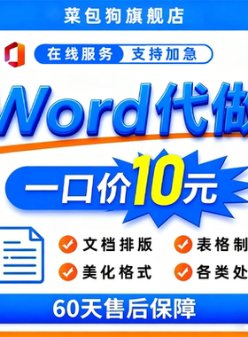 word代做制作排版表格excel文档处理美化转换pdf修改解密编辑翻译