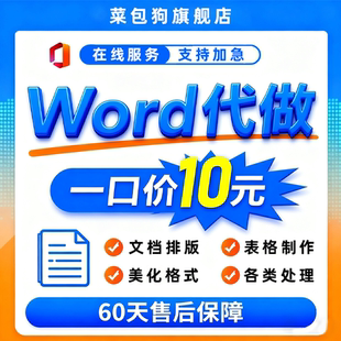 word代做制作排版表格excel文档处理美化转换pdf修改解密编辑翻译