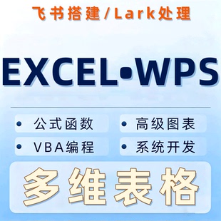 wps多维表格飞书多维表格excel智能多人协助lark图表编程网站web