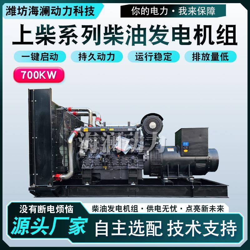 700kw柴油发电机组工地矿山养殖用发电机工厂酒店发电机组