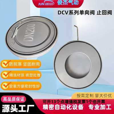 三叶罗茨鼓风机DCV型单向止回阀DN50管道逆止阀蝶阀DCV-100 200