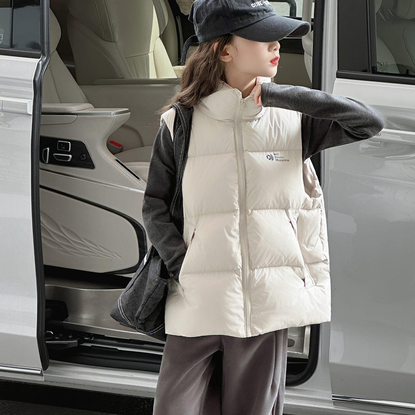 女童秋冬款马甲坎肩加厚外套