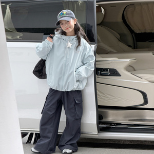 春秋女大童韩版连帽棒球服外套