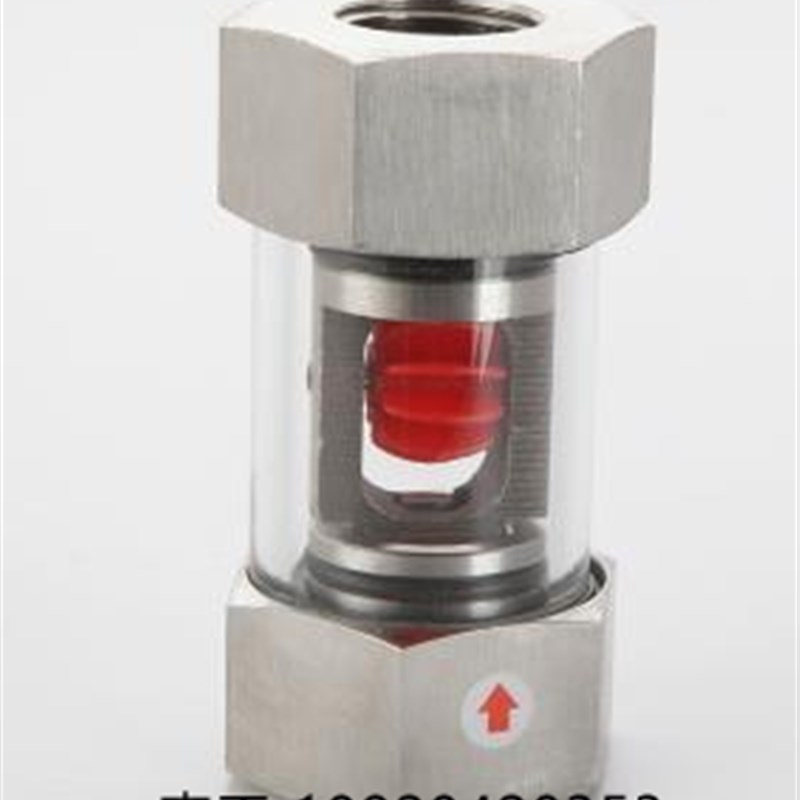 可视360玻璃管式叶轮水流指示器  立式叶轮视镜 SG-YL11-05丝口