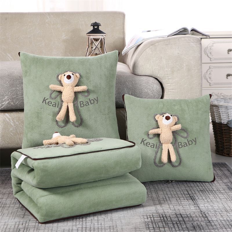 抱枕被子两用加厚小汽车载沙发靠垫办公室午睡空调靠枕头毯二合一