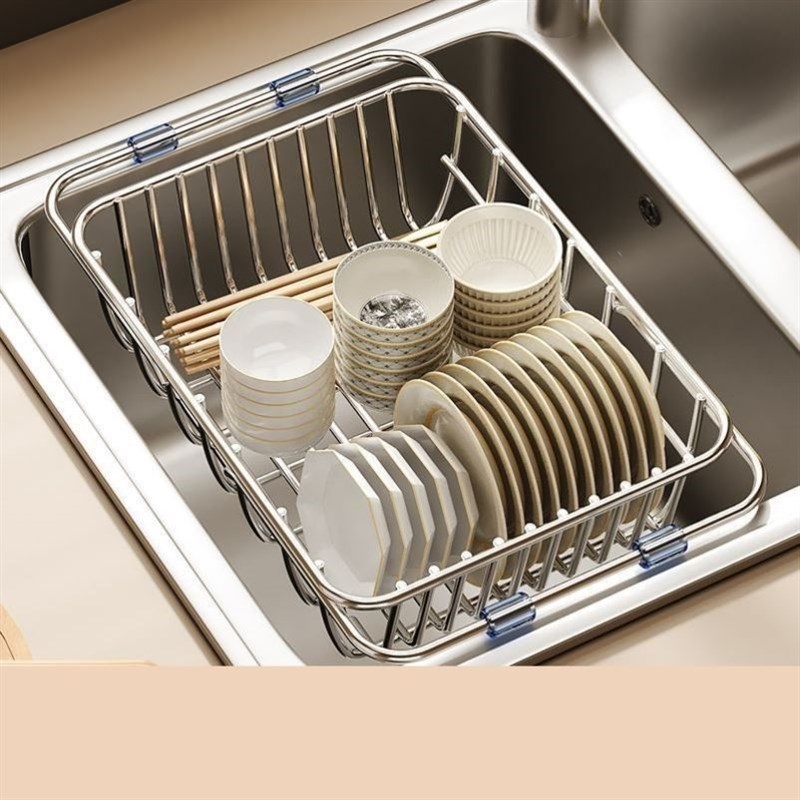 厨房历水蓝单水池沥水篮沥水抗篮水槽溧水神器洗菜盆碗架收纳滤水