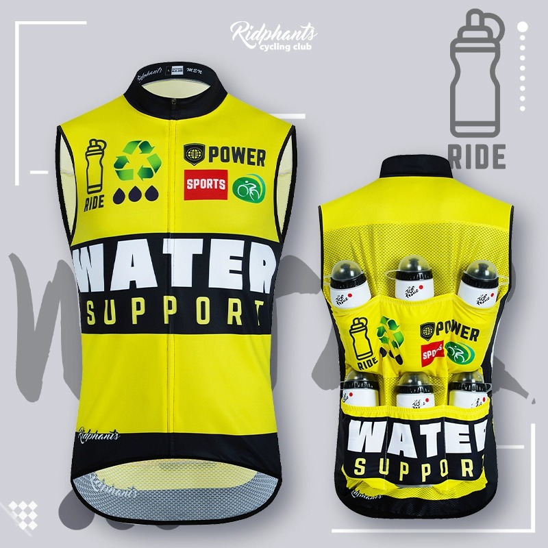 公路车骑行服骑行风衣马甲背心秋季送水工透气防风男女登山自行车