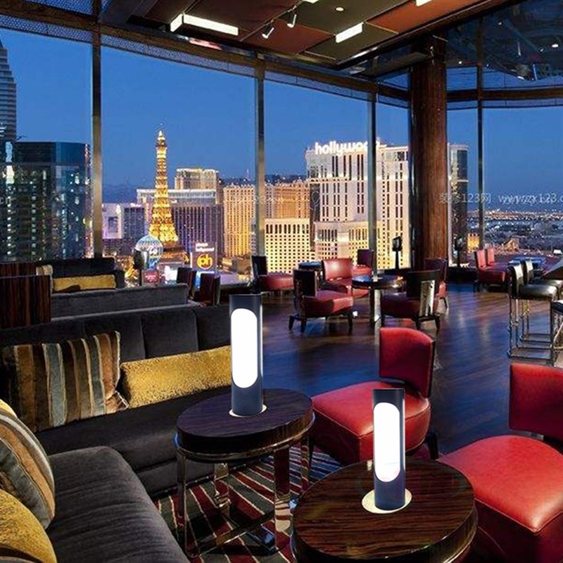 创意个性酒吧LED充电台灯合金餐厅桌灯温馨小夜灯夜场KTV氛围灯